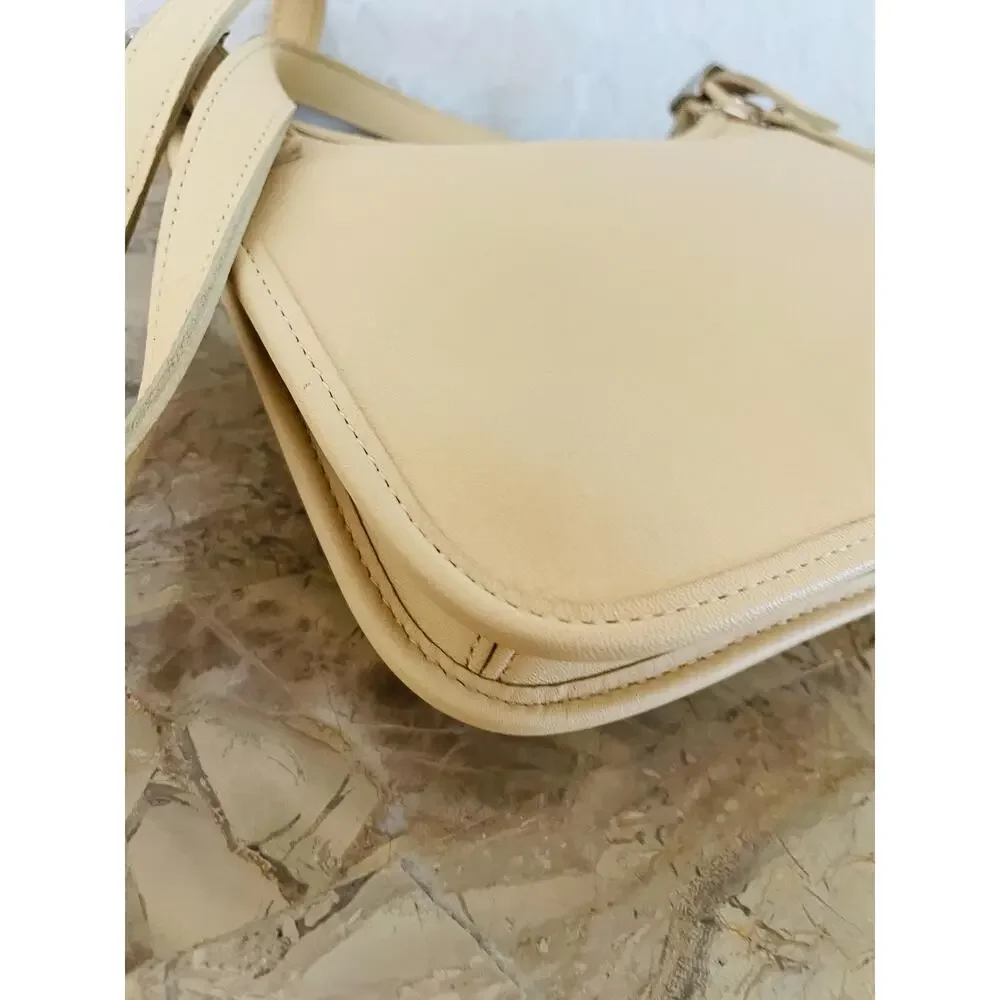 NWT Vtg Coach MINI ivory Leather Hippie small Slim crosbody shoulder bag #9142 - Picture 7 of 10